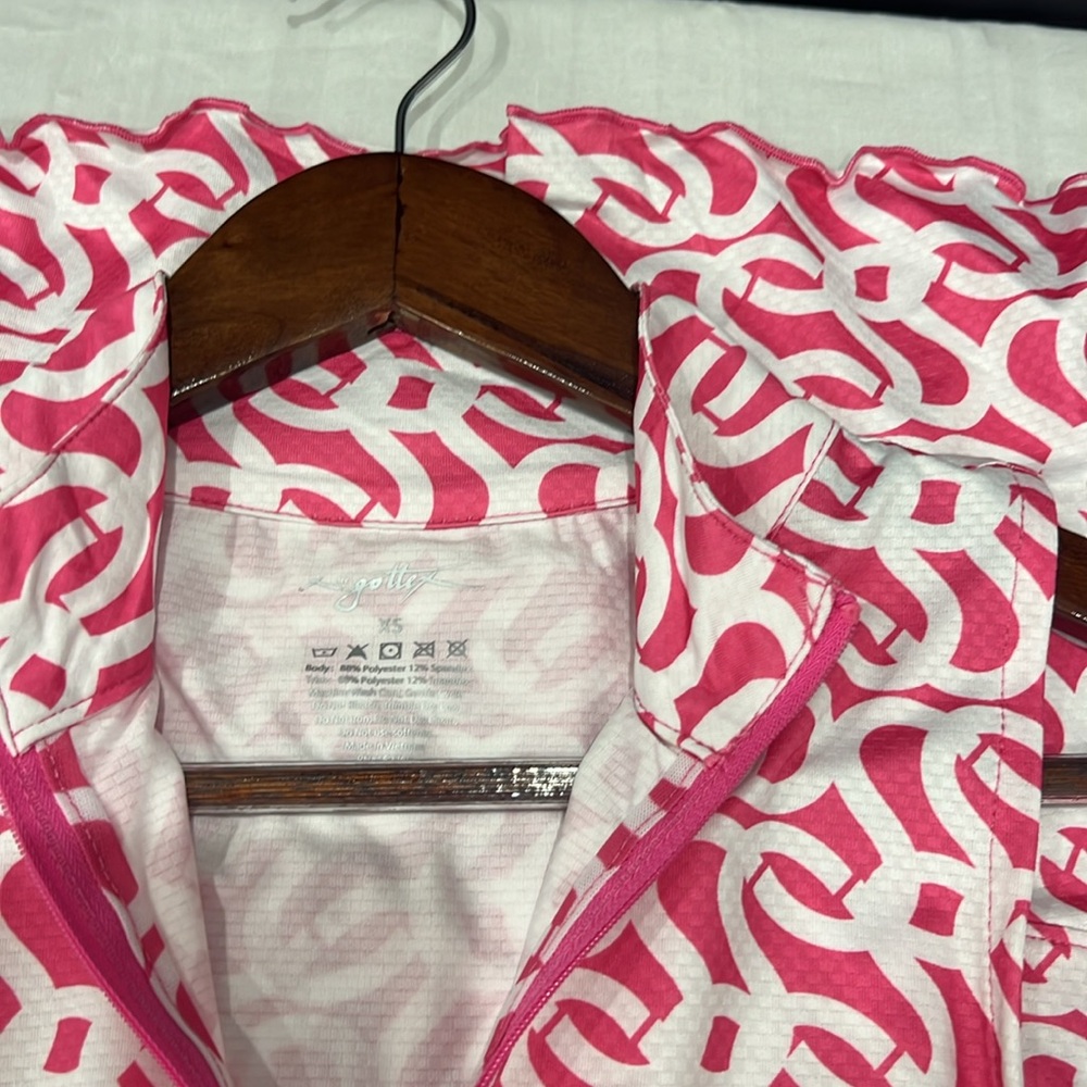 Gottex Studio XS Geo Pink Sleeveless Dress with 4-Way  Stretch Dry  Technology - Picture 5 of 9